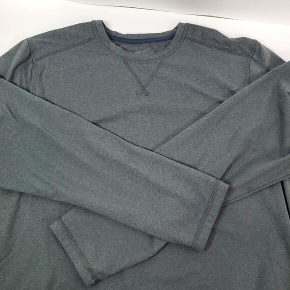 Men’s Rugged Elements Durable Utility Long Sleeve Blue Shirt M Base Layer - Picture 1 of 10